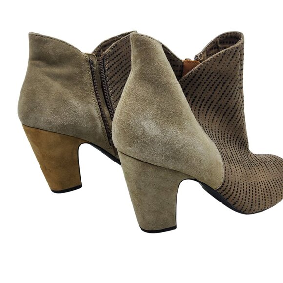 Womens Nicole CeCe Side Zip Leather 3.5" Heeled Boots - Picture 5 of 8